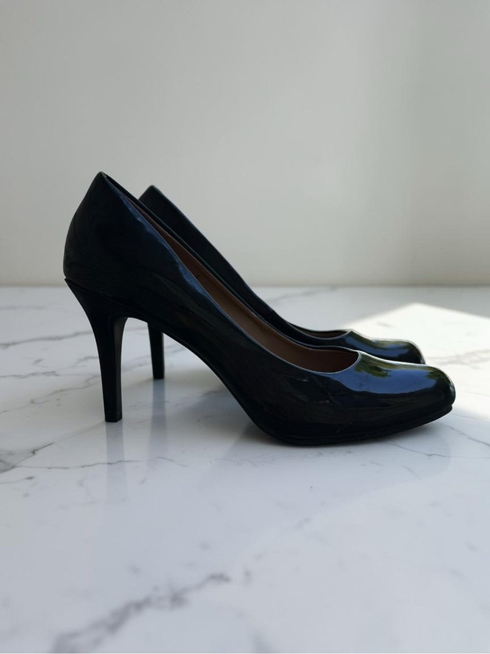 Maurices Black Patent High Heel Pumps